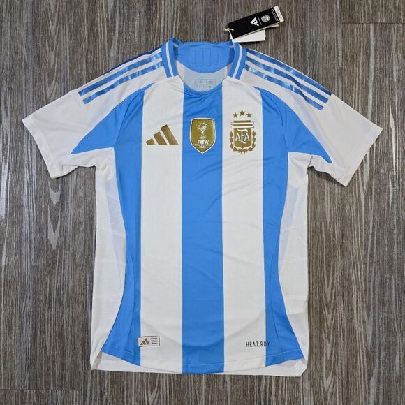 Adidas Argentina 2024 Home Jersey FIFA Soccer World Cup Messi Small S Blue White - Picture 1 of 14